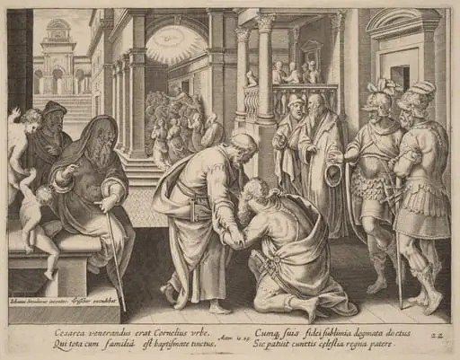 Cornelius Worshipping Saint Peter