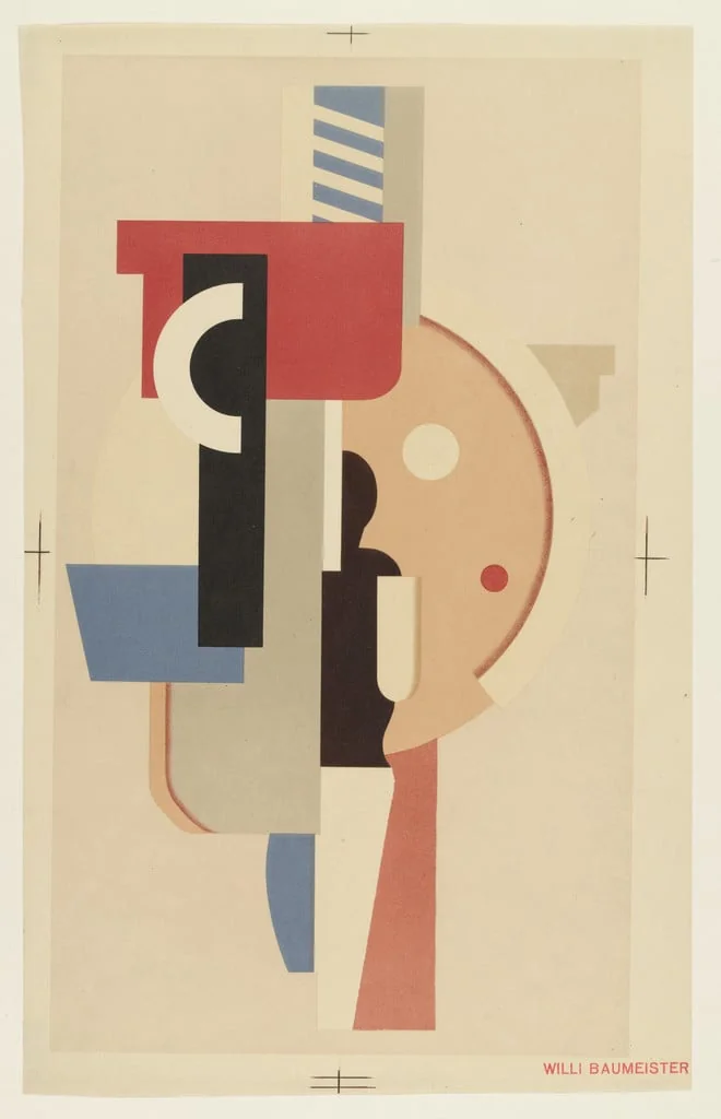 Untitled, by Willi Baumeister, ink, 1925