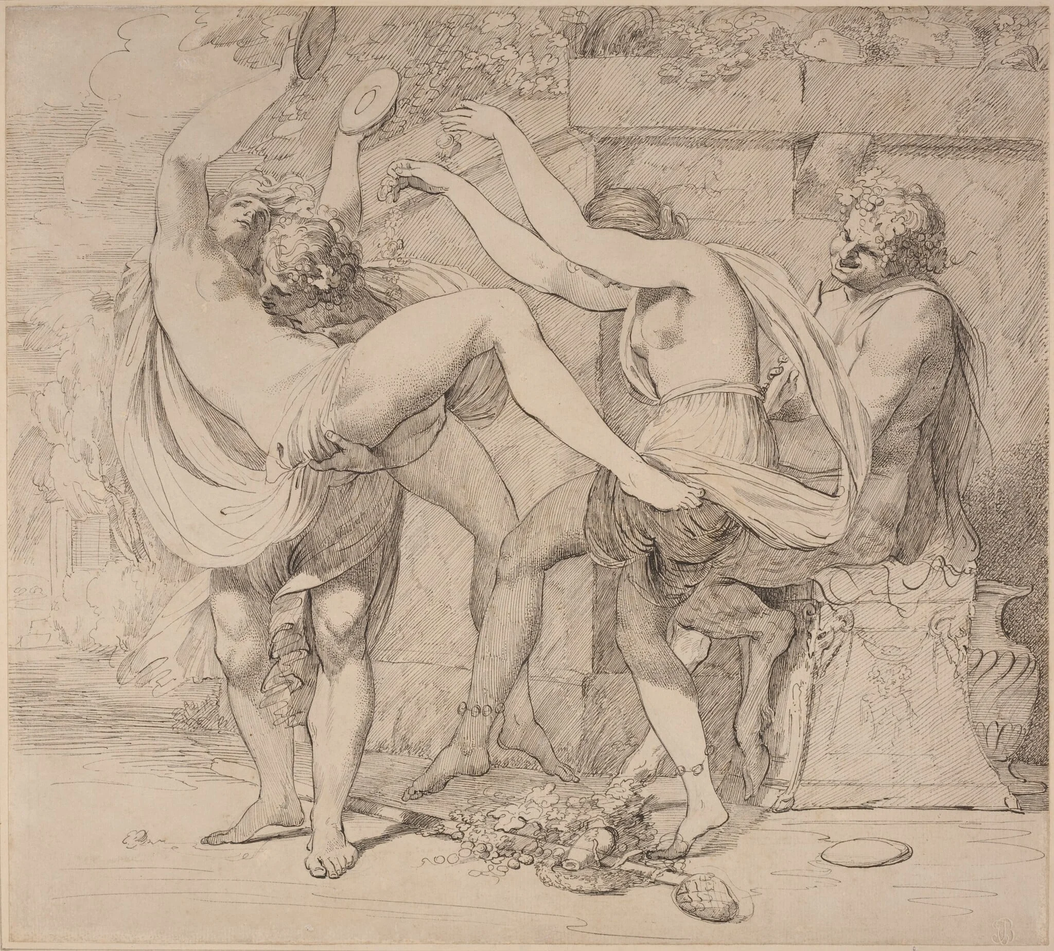 Bacchanal, by John Hamilton Mortimer, ink, 1772