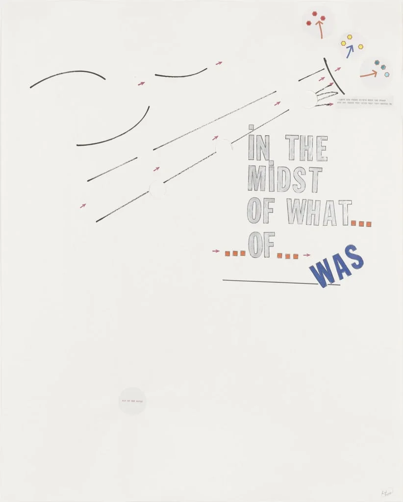 Untitled, by Lawrence Weiner, ink, 2001