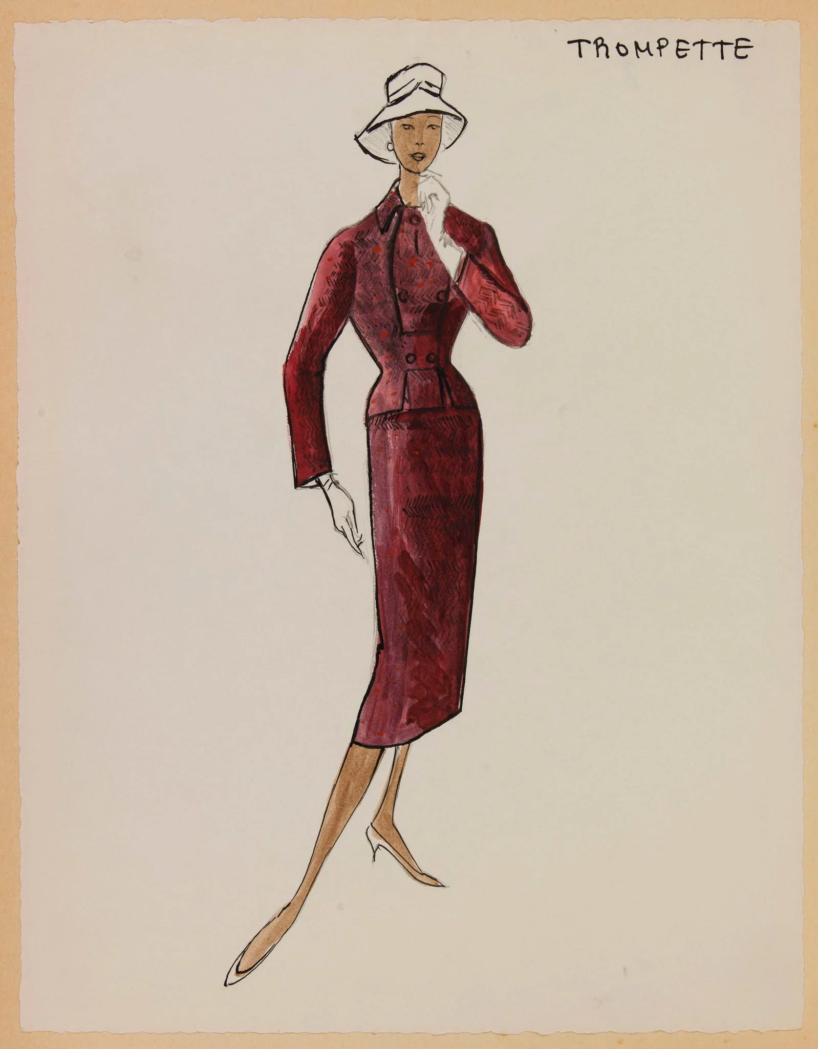 Trompette, by Carven, 1956