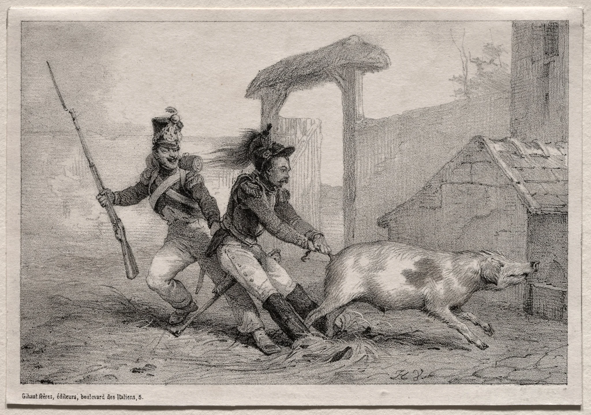 Hold Fast!, or the Marauders, by Horace Vernet, 1823