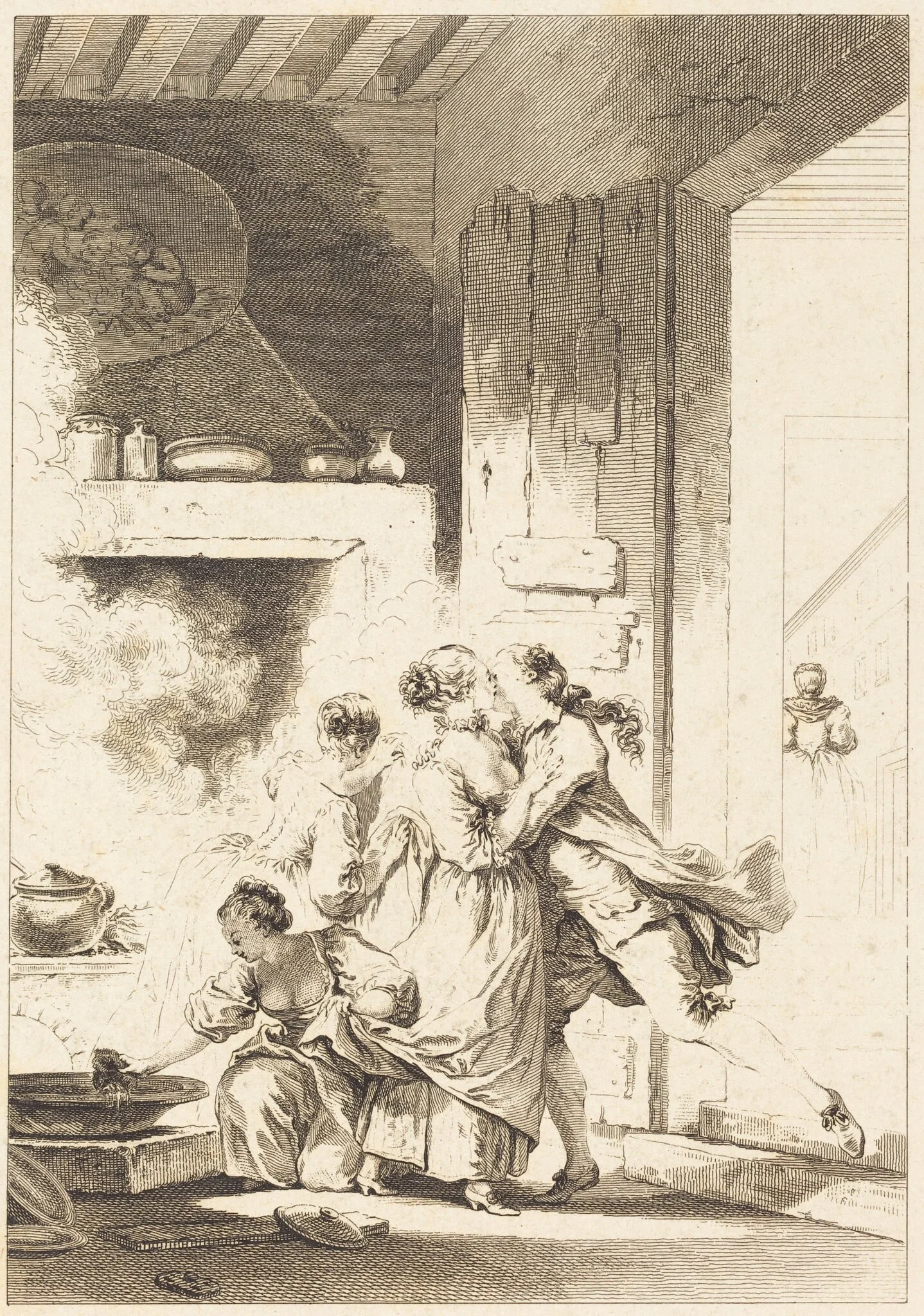 On ne s'avise jamais de tout, by Charles Emmanuel Patas, ink, 1773