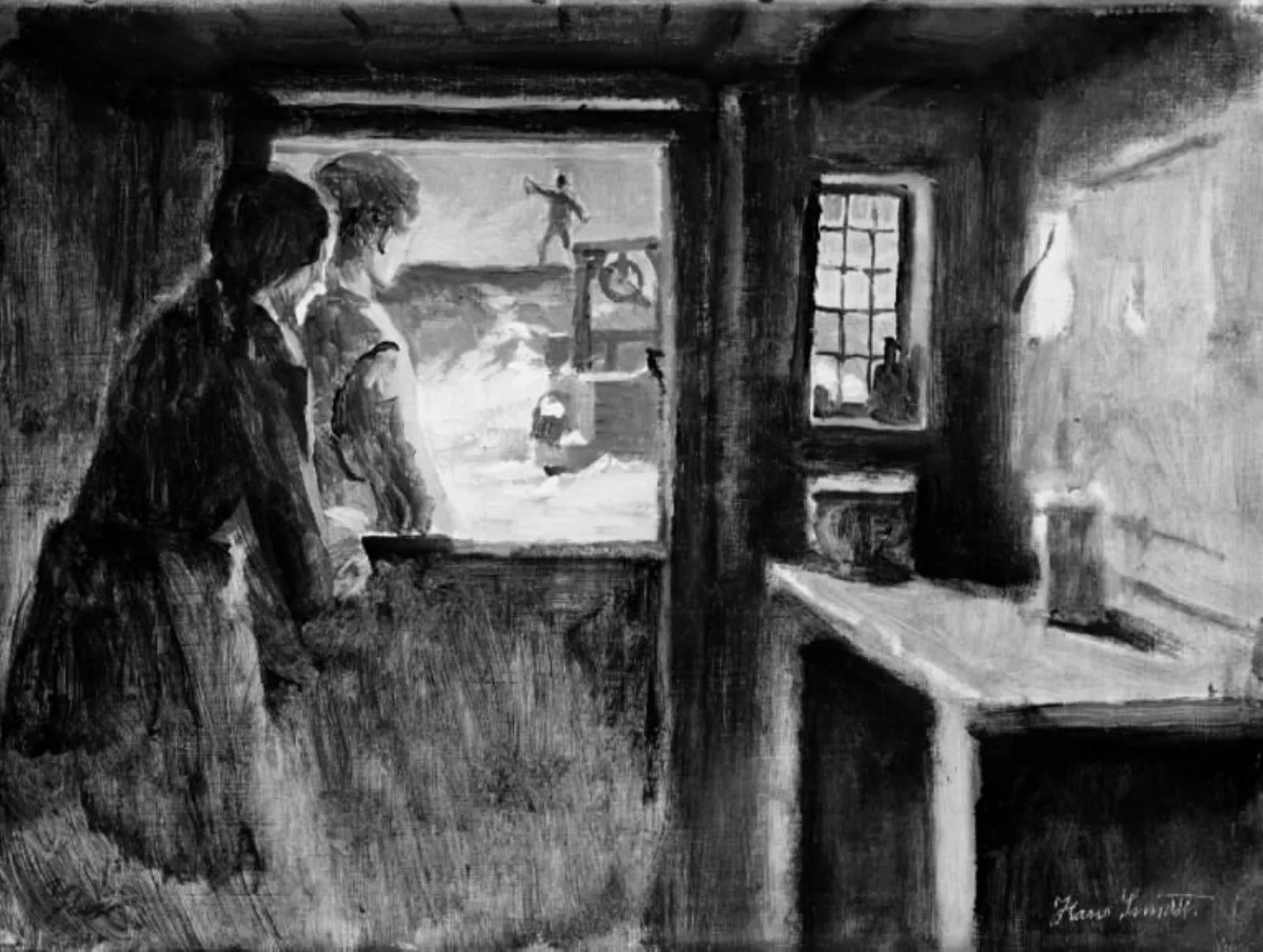 Den strenge vinter i Faulum, by Unknown, 1900
