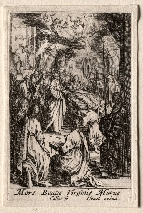 The Life of the Virgin:  The Death of the Virgin, by Jacques Callot, 1634