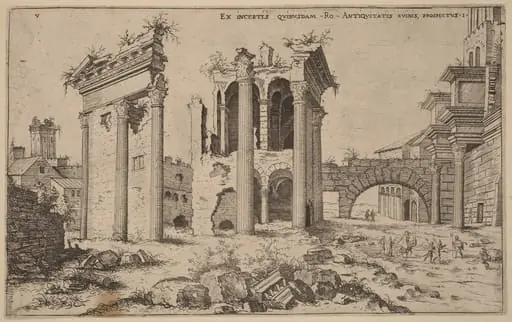 View of the Forum of Nerva