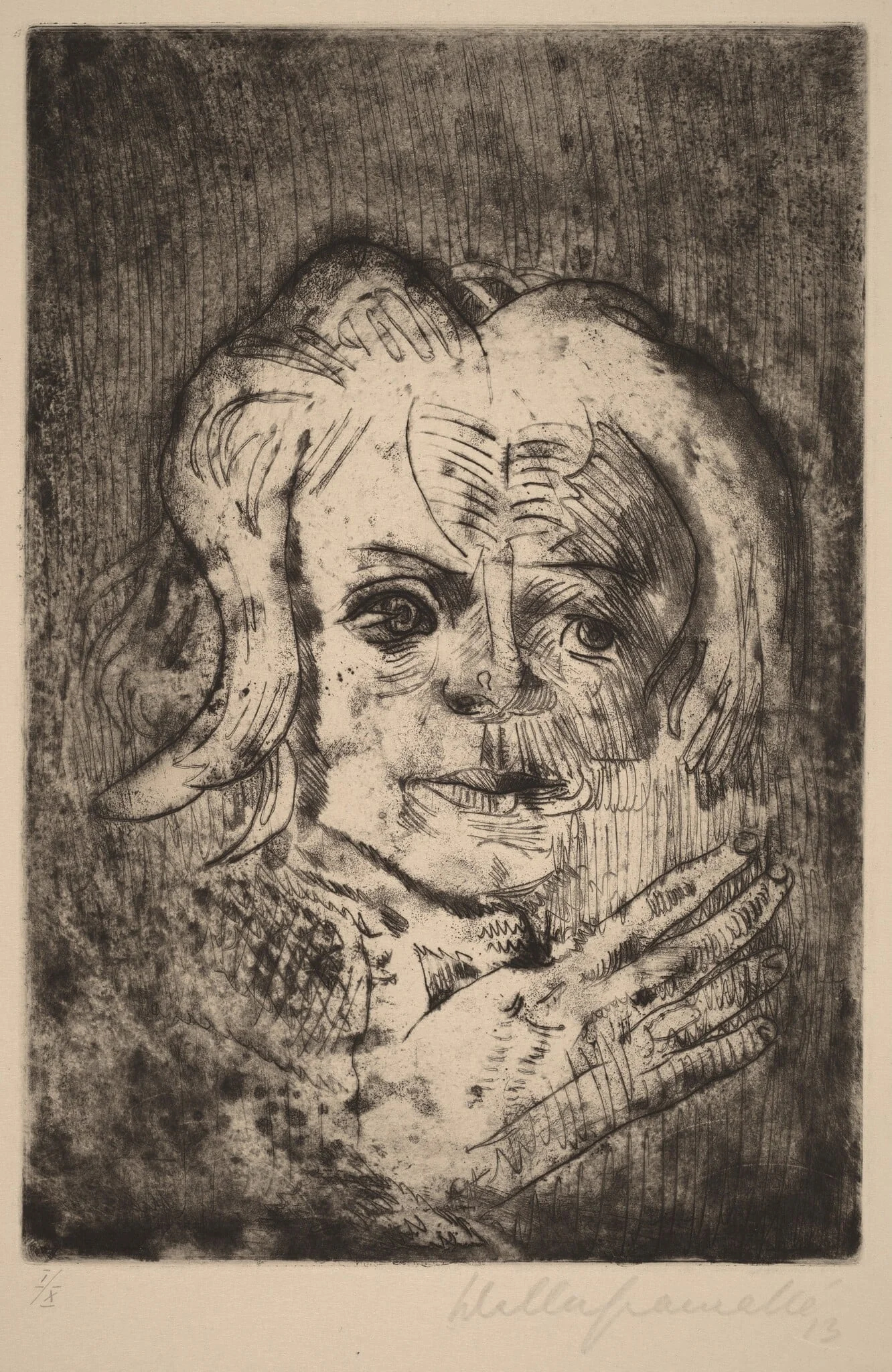 Girl with Hand