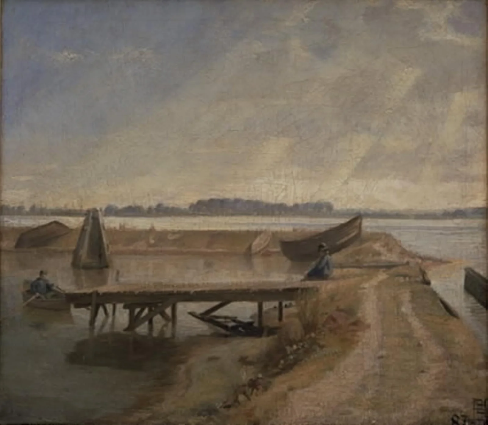 Septemberdag ved Kalvebodstrand, by Unknown, 1887