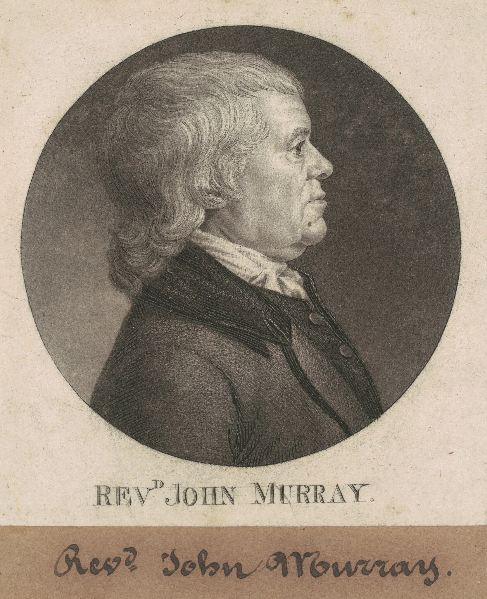 John Murray, by Charles Balthazar Julien Févret de Saint-Mémin, ink, 1802