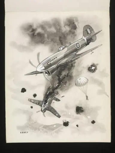 Hawker Tempest and parachute