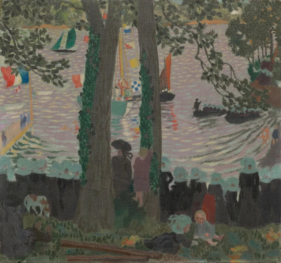 Blessing of a Yacht on the Belon River, by Maurice Denis, unspecified, 1899