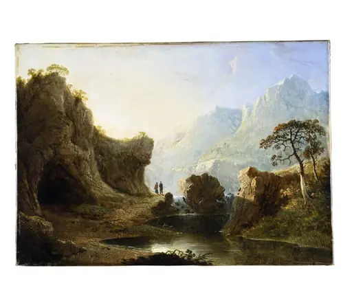 Mountain Landscape with Rocks