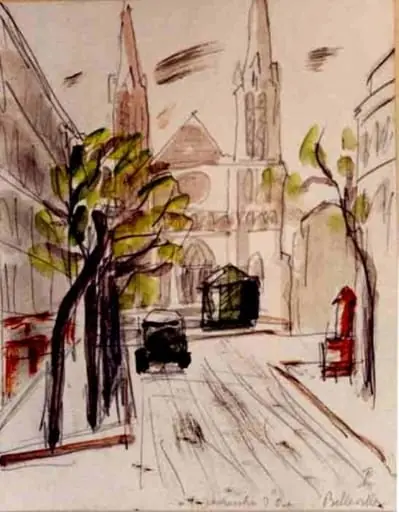 Peisaj cu catedrală (Belleville)