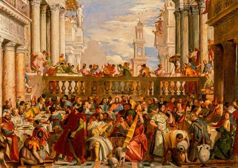The Marriage at Cana (after Veronese), by Thomas Duncan, oil, 1836