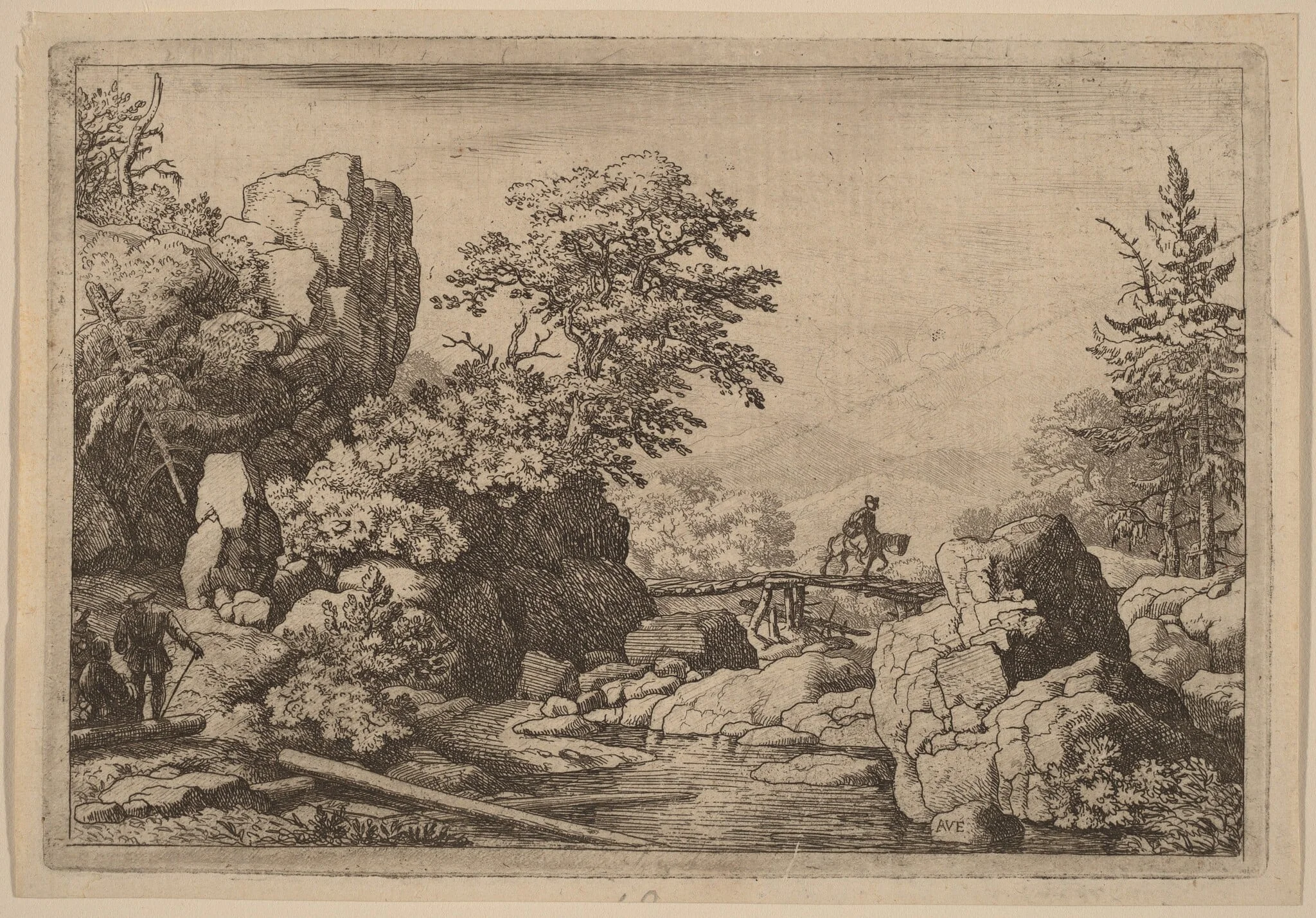 Horseman on a Bridge