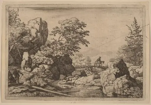 Horseman on a Bridge