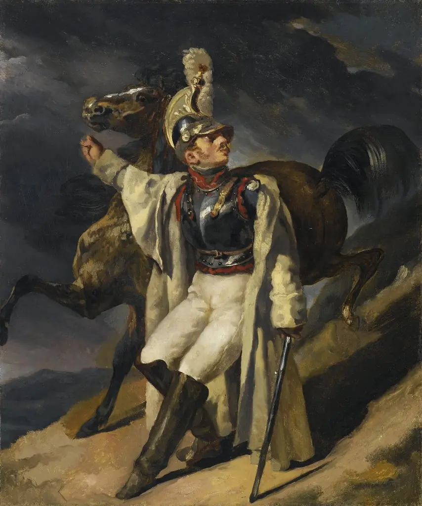 The Wounded Cuirassier, study