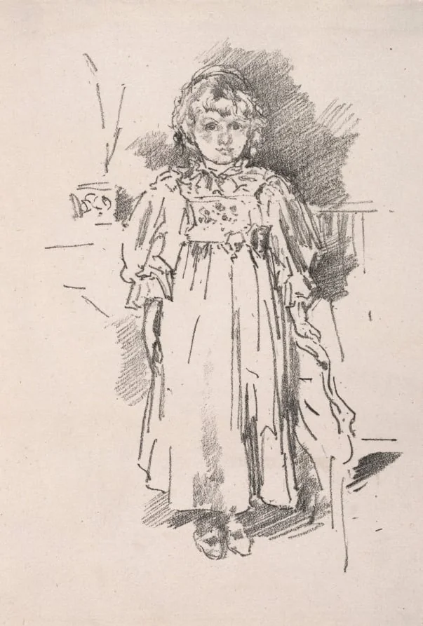 Little Evelyn, by James McNeill Whistler, 1896