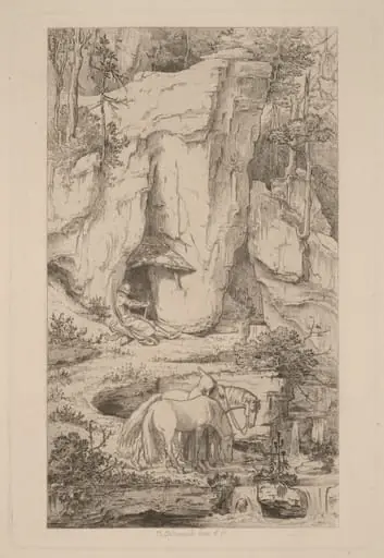 A Monk Leading Horses to Water