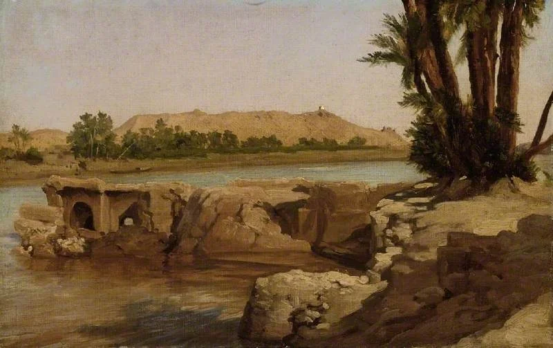 On the Nile, 1868, by Frederic Leighton, oil, 1868