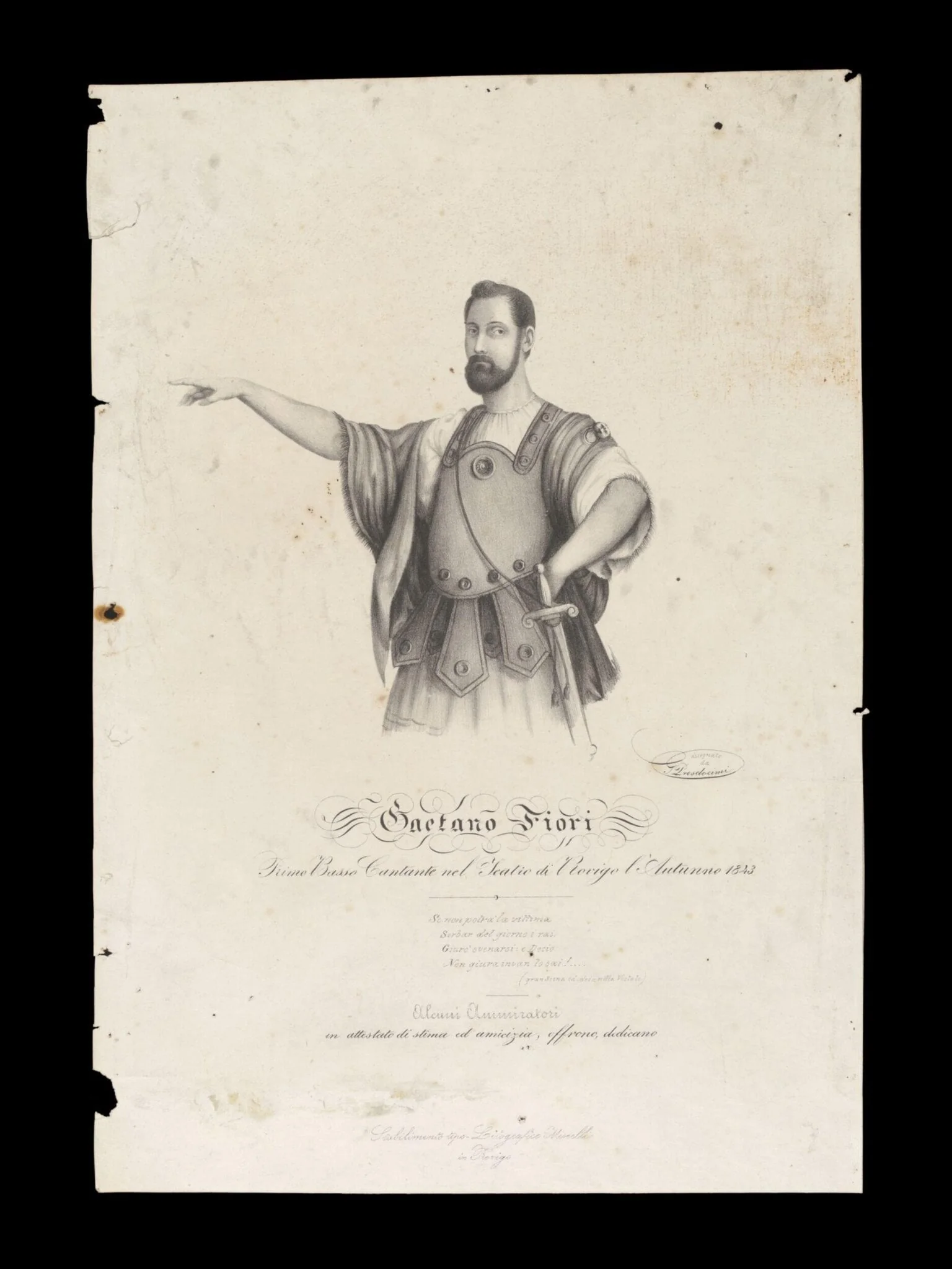 H Beard Print Collection, by G. Prosdocimi, 1843