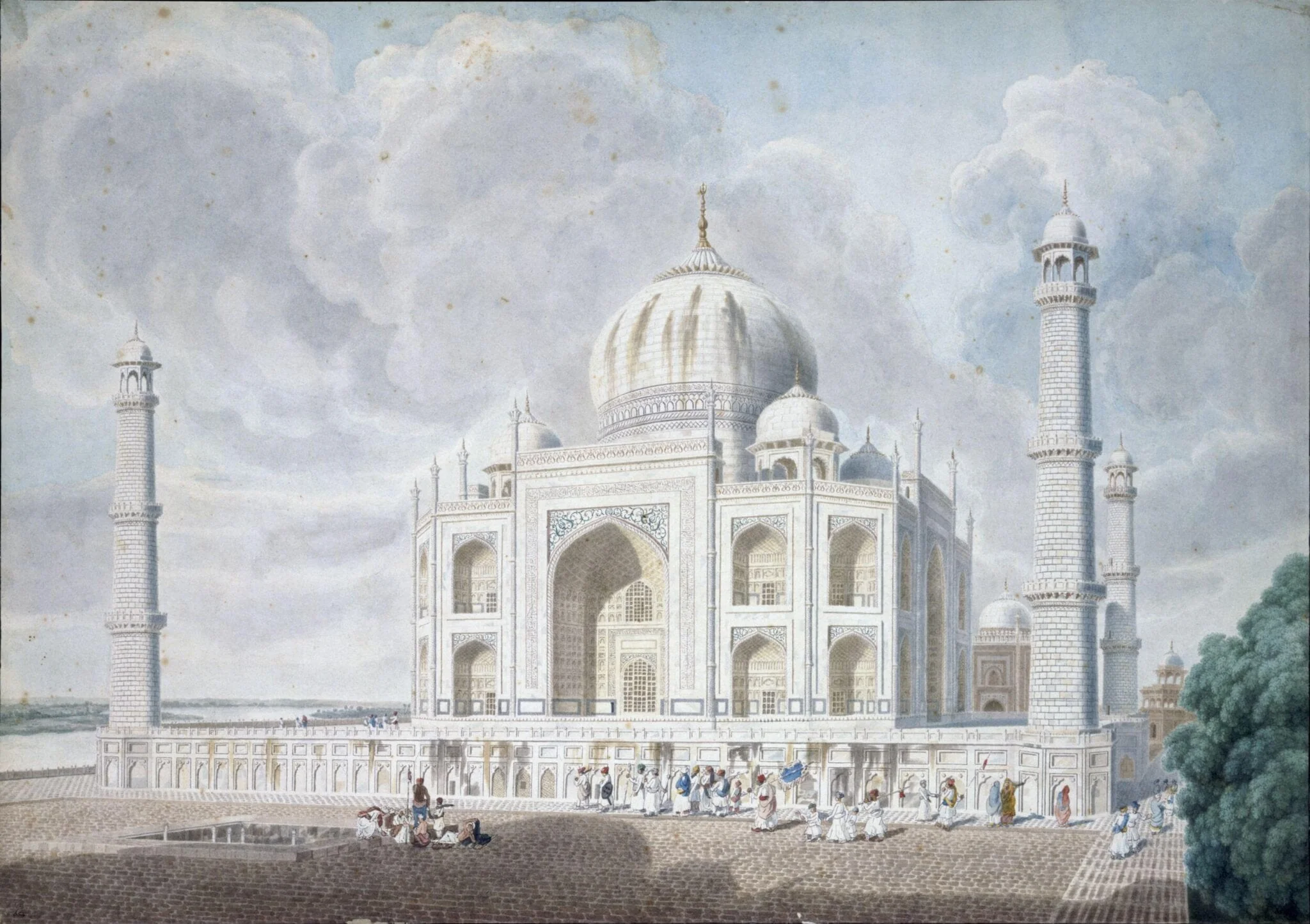 The Taj Mahal on the River Jumna at Agra