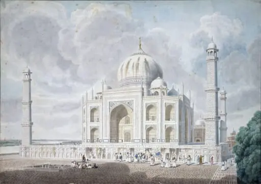 The Taj Mahal on the River Jumna at Agra