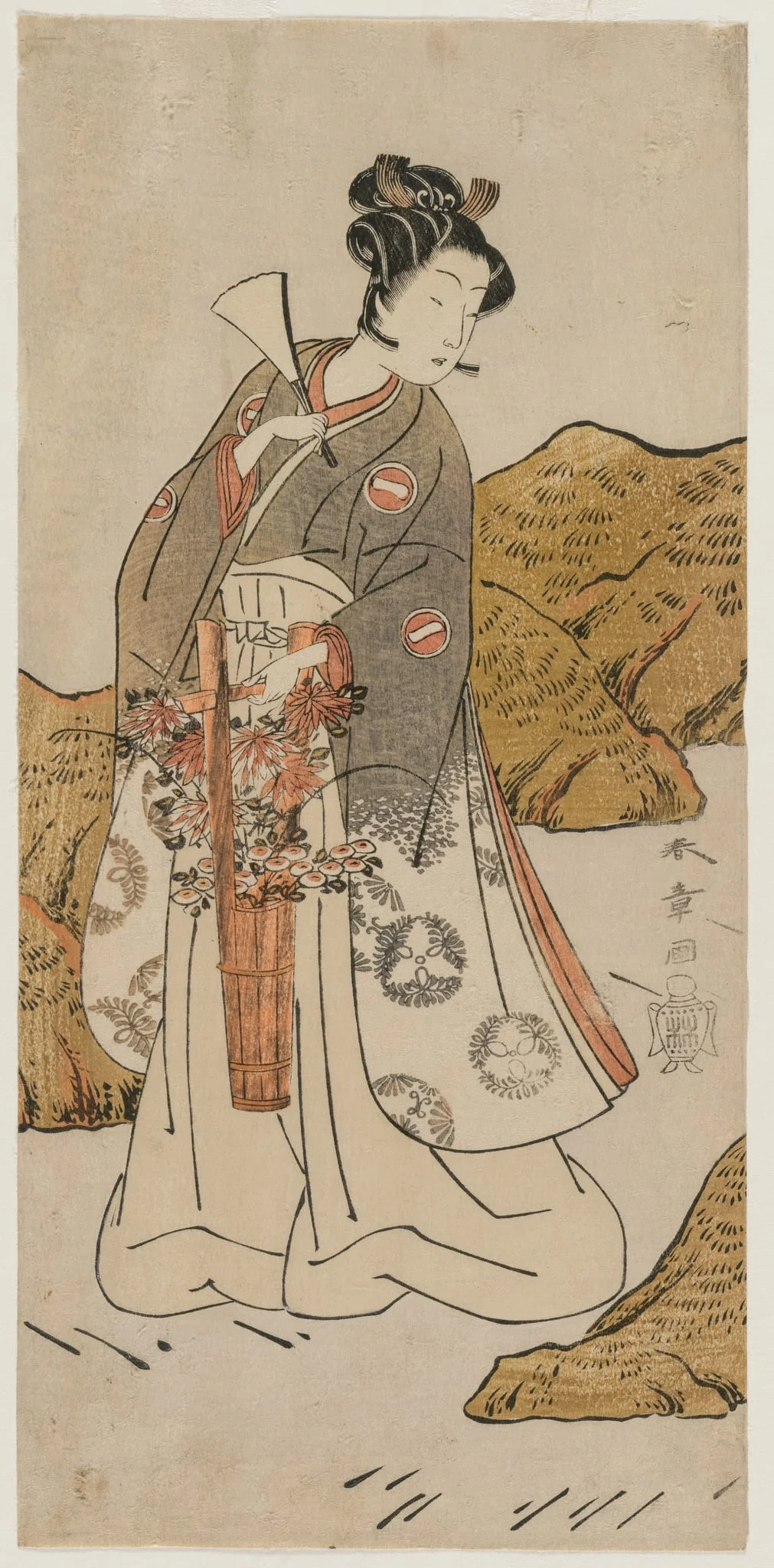 Ichikawa Monnosuke II as a Temple Page, by Katsukawa Shunshō, 1774