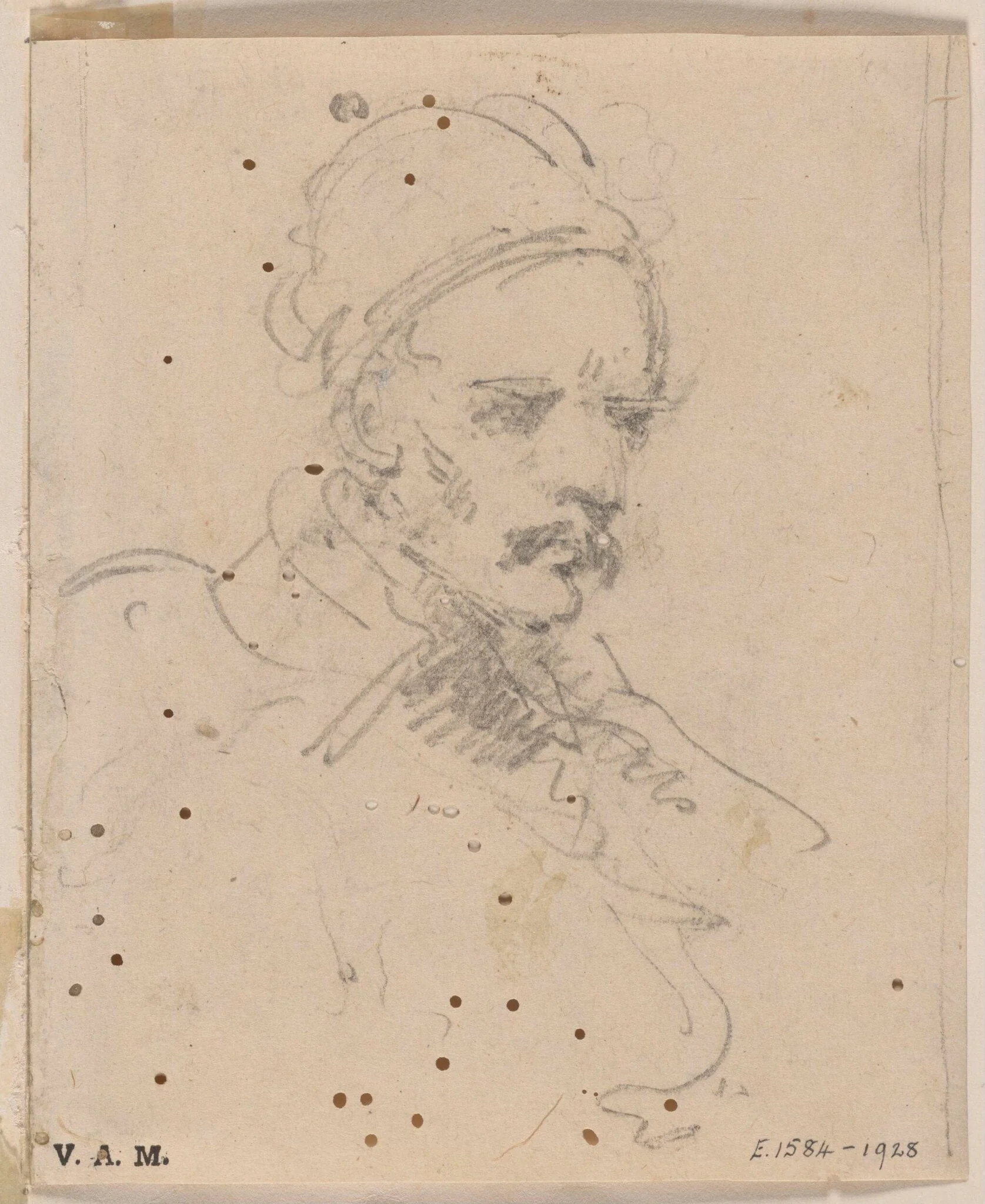 A moustachio'd man