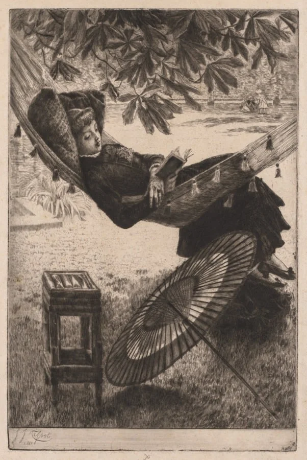 The Hammock, by James Tissot, 1880