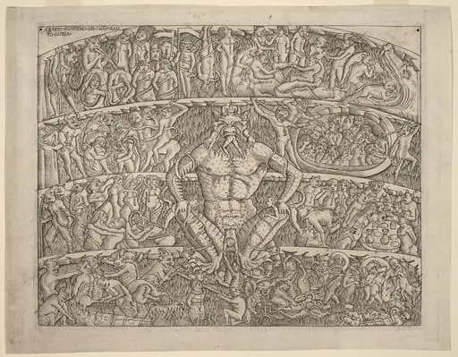 The Inferno, after the Fresco in the Camposanto of Pisa