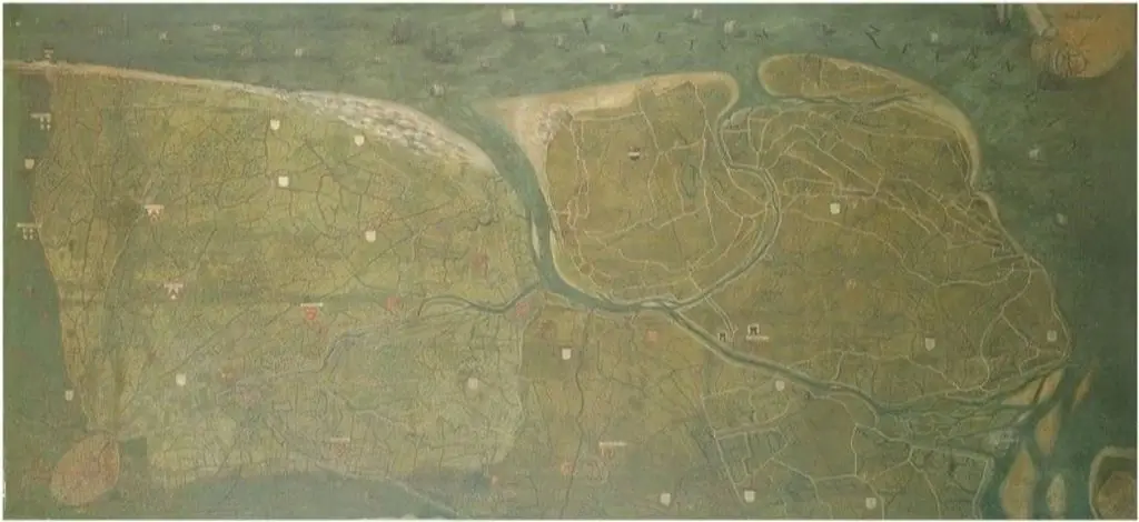 Map of the Liberty of Bruges