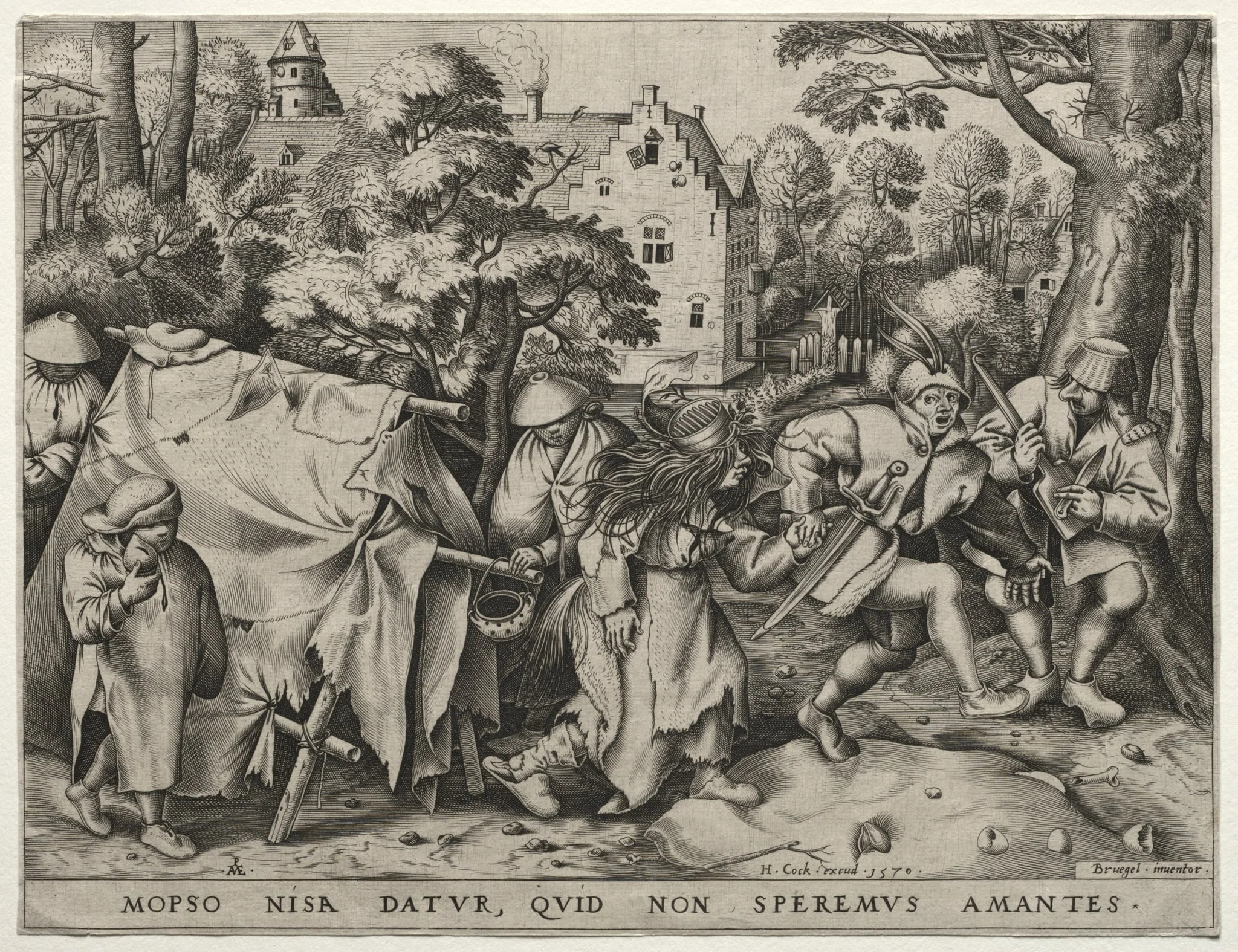 The Wedding of Mopsus and Nisa (The Dirty Bride), by Pieter van der Heyden, 1570
