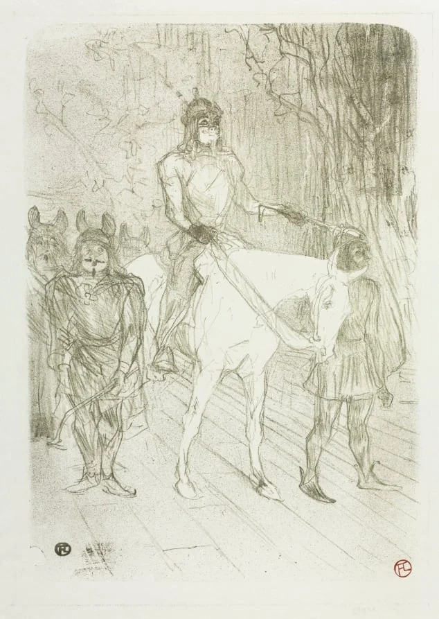 Entrée de Brasseur, dans Chilpéric, by Henri de Toulouse-Lautrec, 1895