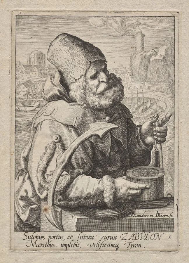 Plate 5: Zabulun, by Jacob de Gheyn II, 1589