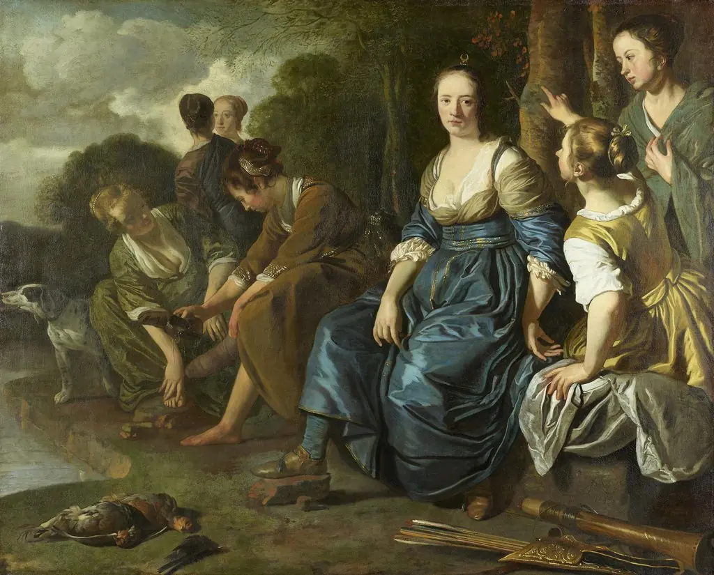 Diana and her nymphs, resting after the hunt