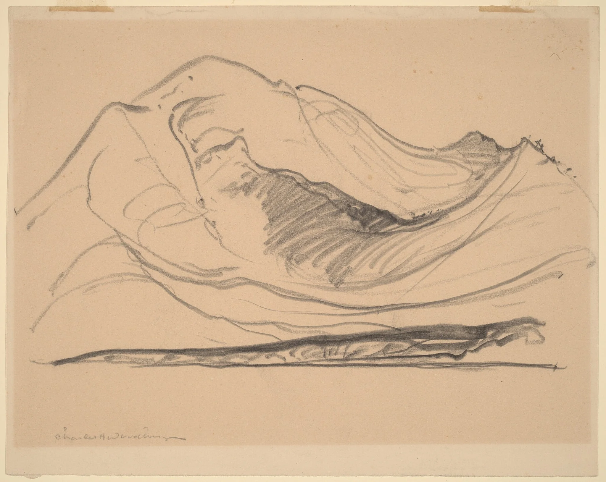 St. Kitts, by Charles H. Woodbury, graphite, 1902