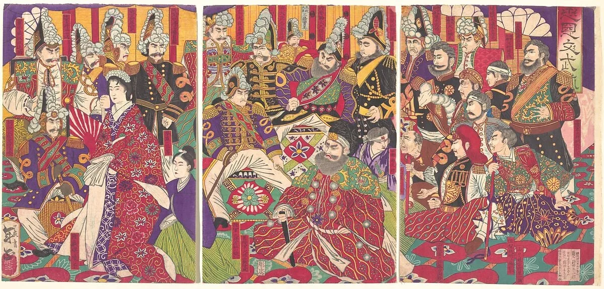 Untitled, by Toshimasa, ink, 1877