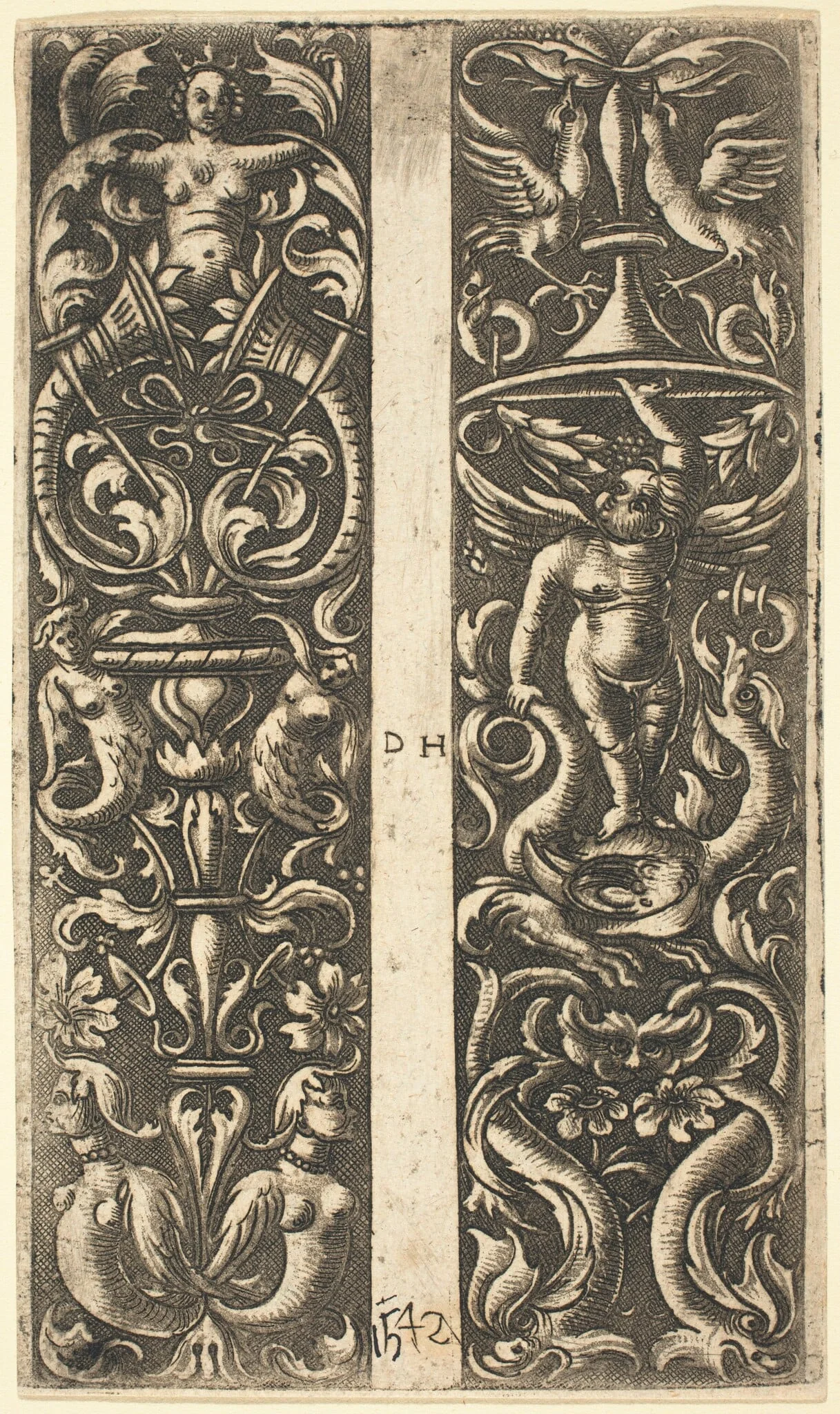 Ornament with Sirens and Ornament with Genius
