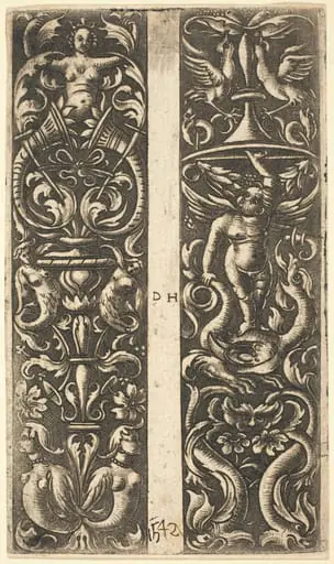 Ornament with Sirens and Ornament with Genius