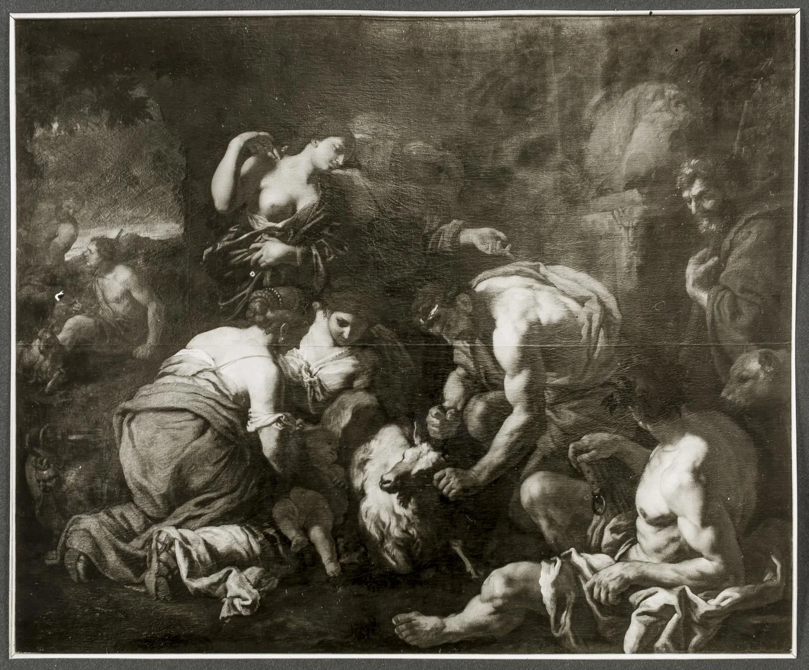 Jupiter Suckling from the Goat Amalthea