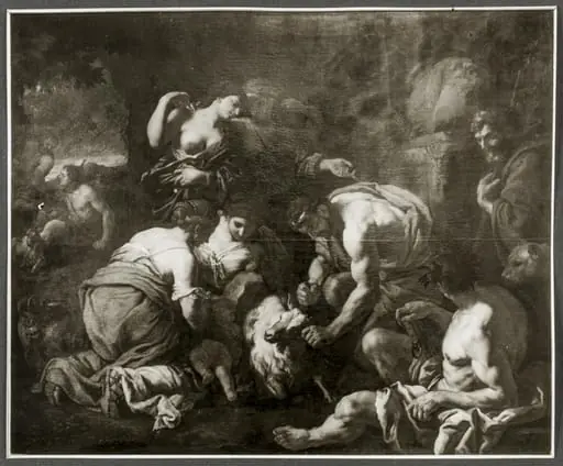 Jupiter Suckling from the Goat Amalthea