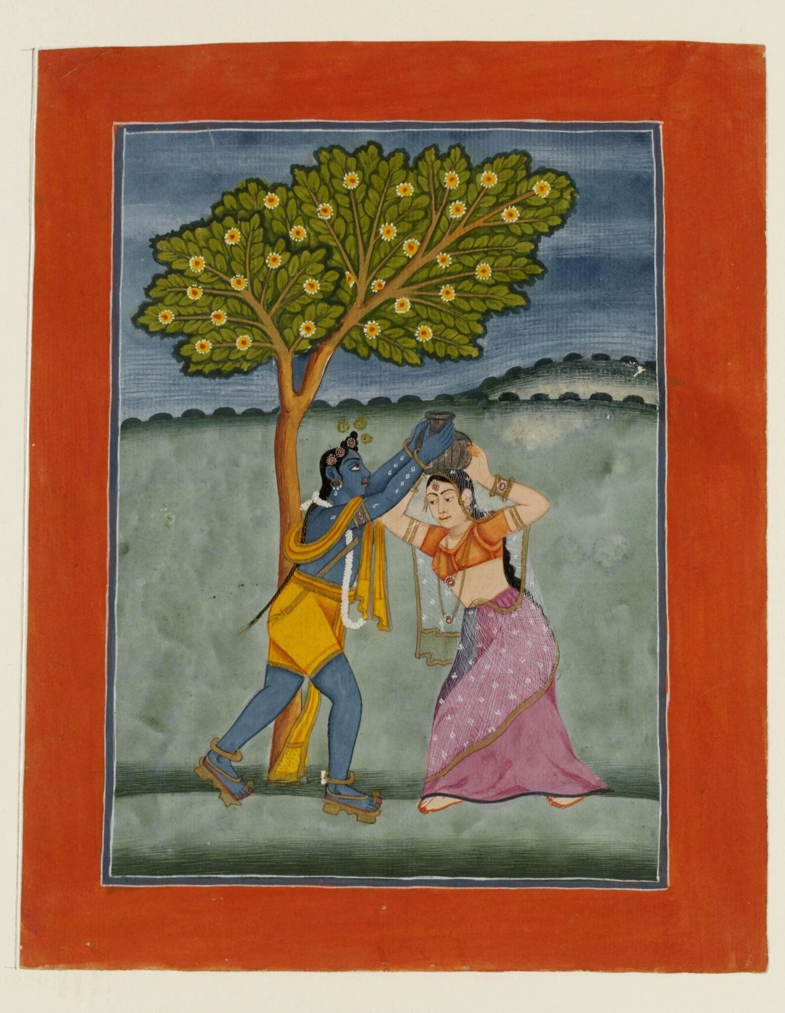 Krishna, by Unknown, paint, 1775