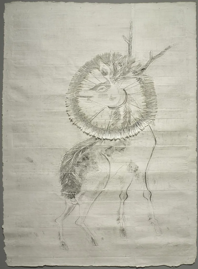 Untitled, by Zhang Huan, ink, 2006