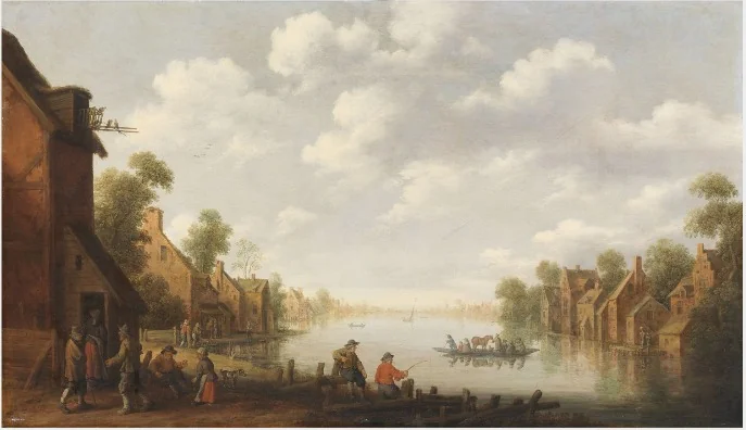 The Ferry, by Joost Cornelisz Droochsloot, unspecified, 1642