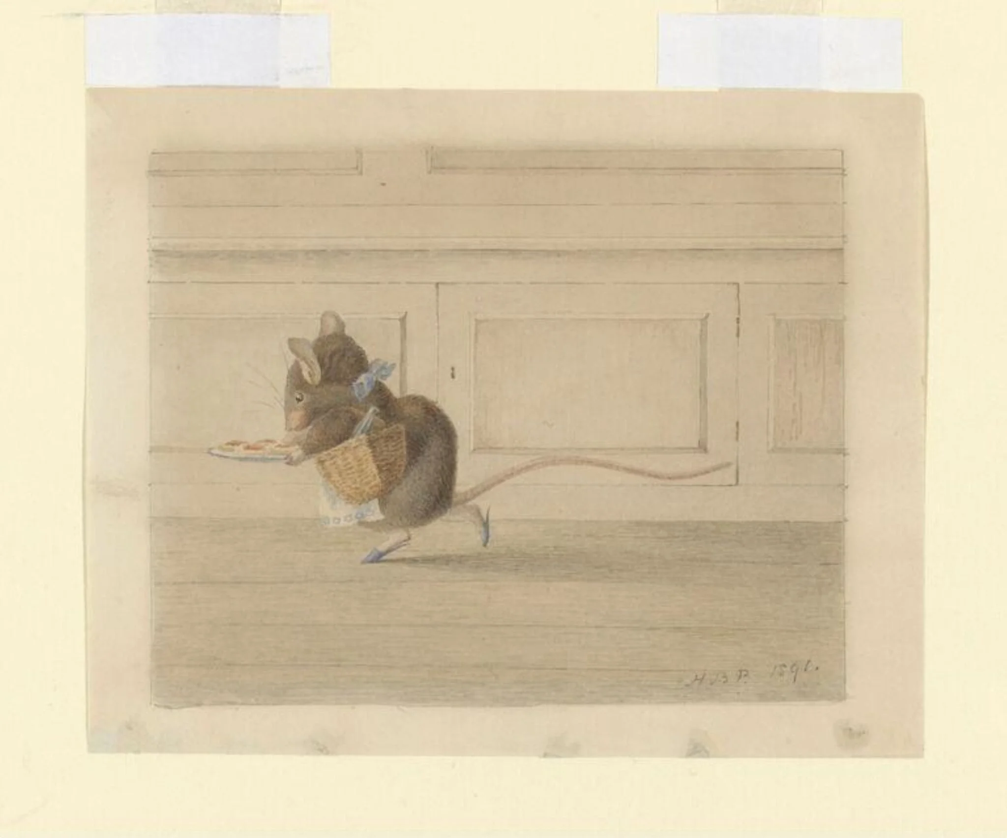 Untitled, by Beatrix Potter, watercolor, 1891