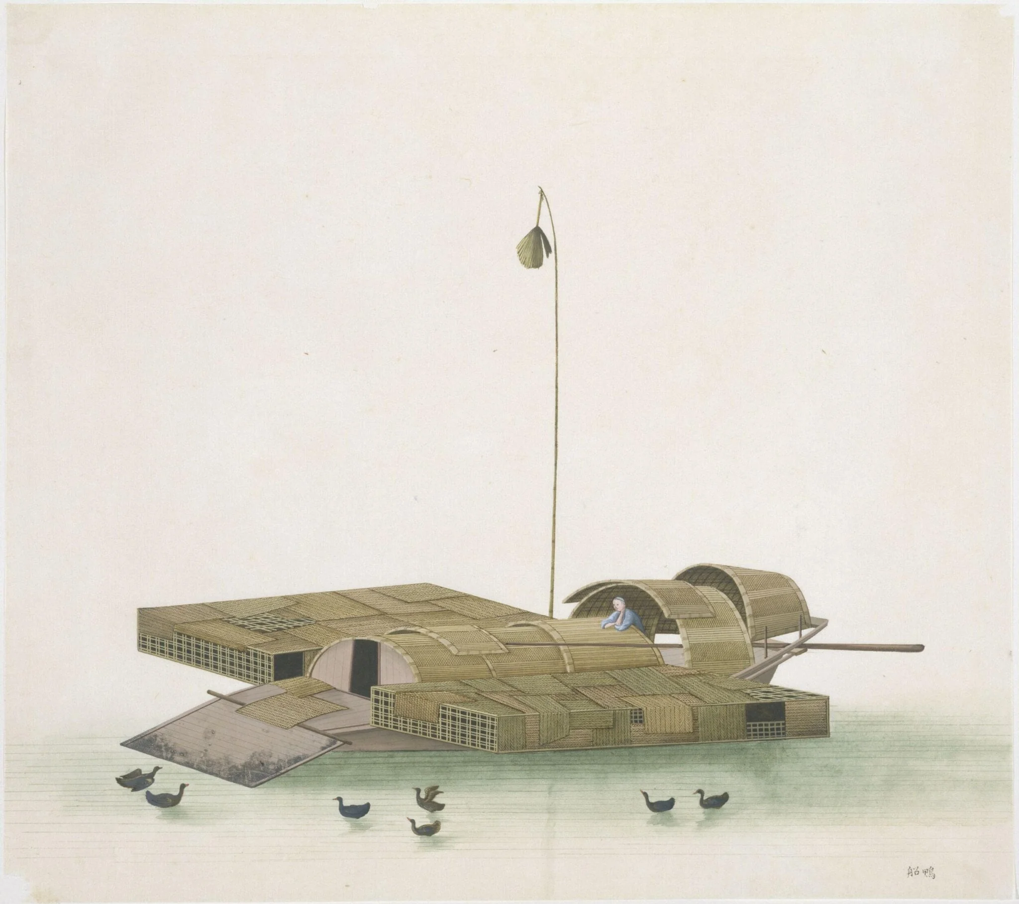 Duck Boat, by Unknown, paint, 1810
