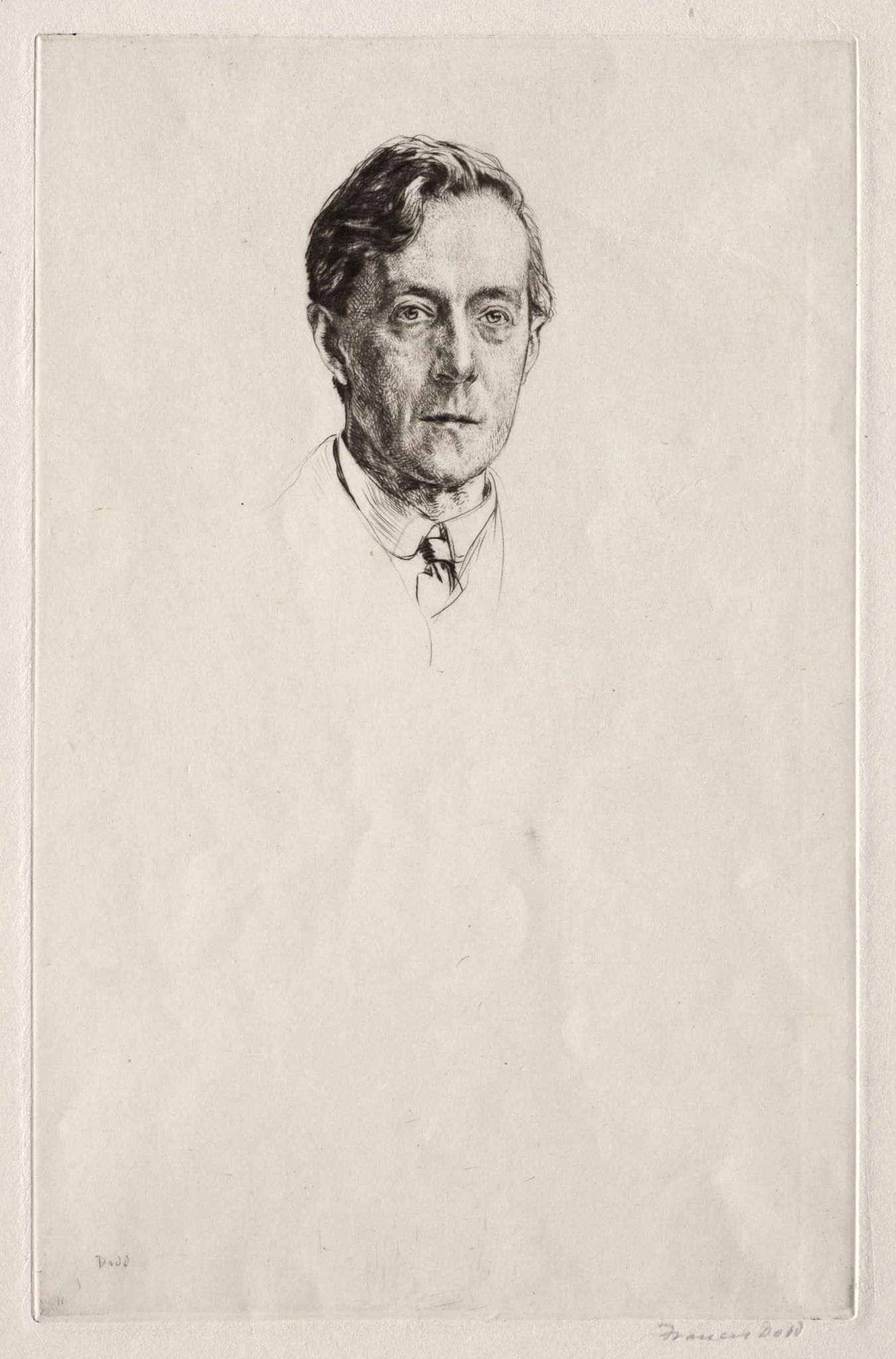 Sir Laurence Binyon, by Francis Dodd, 1921