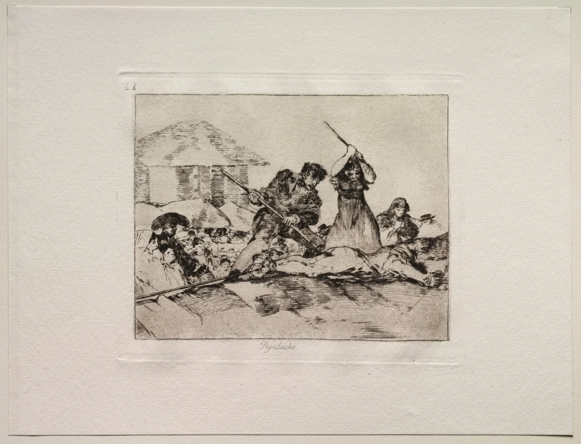 The Horrors of War:  Rabble, by Francisco Goya, 1815