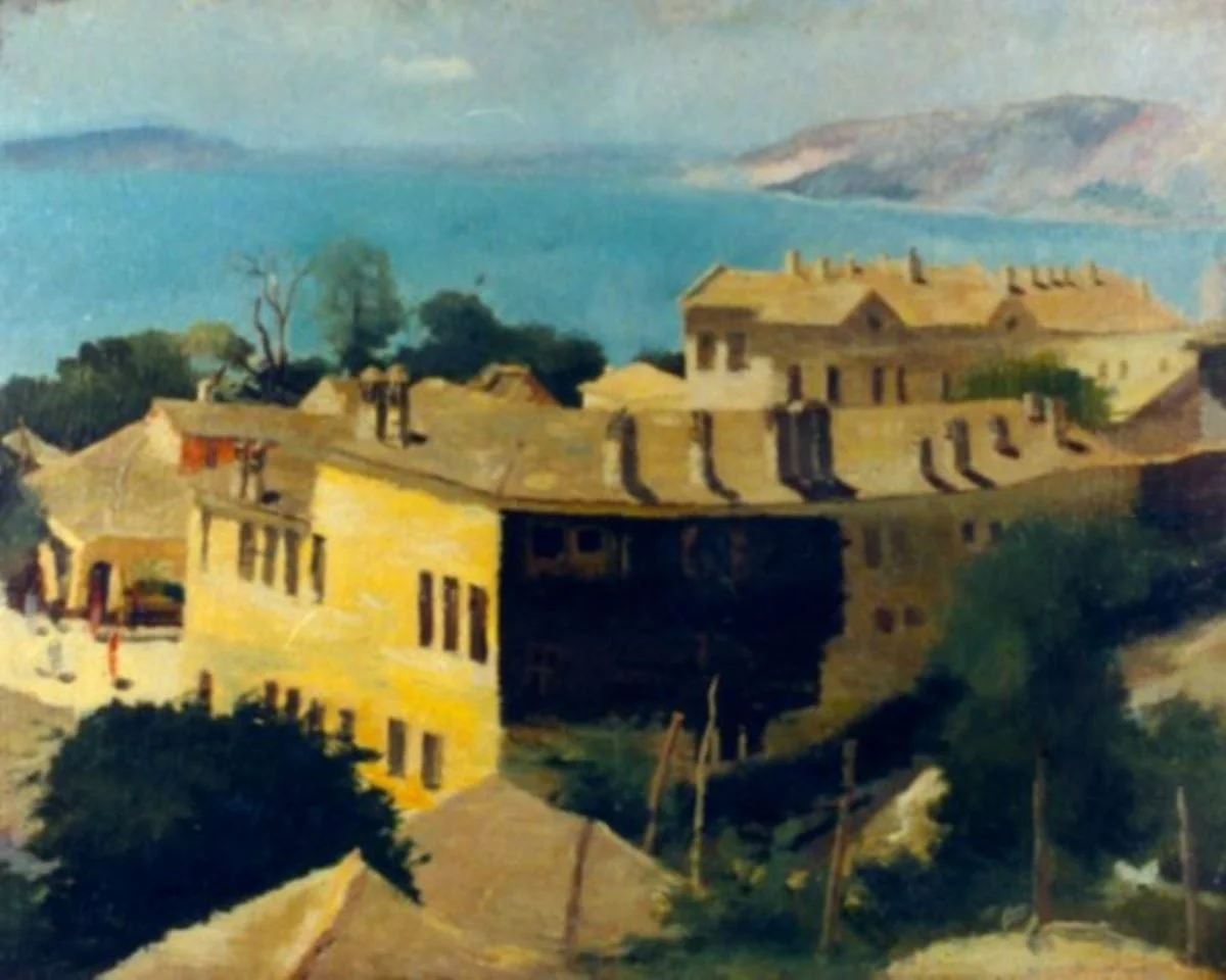 Peisaj din Balcic, by Paul Miracovici, unspecified, 1949